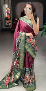 Dola Silk Patola Saree - Image 4