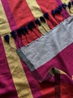 Multicolor Khadi Cotton  Saree - Image 2