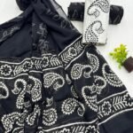 Beautiful Hand block Printed Cotton suits with mulmul cotton Dupatta