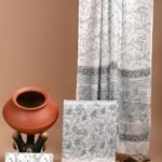 Beautiful Hand block Printed Cotton suits with mulmul cotton Dupatta